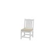 HDPE Dining Chair; White; With Cushion; No Armrest; Set of 2 - as Pic