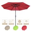 9FT AL Umbrella Patio Umbrella features UV50+ protection to block 98% UV ray   - LA01