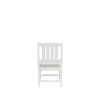 HDPE Dining Chair; White; With Cushion; No Armrest; Set of 2 - as Pic