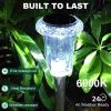 Solar Pathway Lights, Solar Garden Lights Outdoor White, Waterproof Led Path Lights for Yard, Patio, Landscape, Walkway - 12pcs