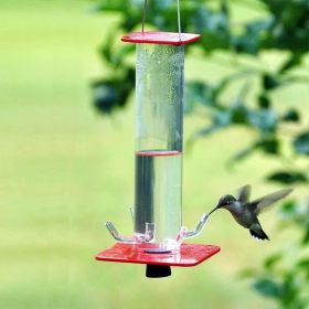 Hanging Cylindrical Bird Feeder Hummingbird Bird Feeder (Option: 23.6x10cm)