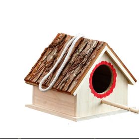 Bird House Bird Nest Outdoor Tree Parrot Breeding Box (Option: 17.5x16x15cm)