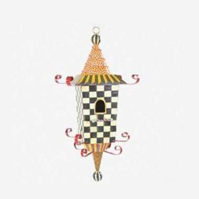 Metal Bird Feeder Creative Pattern Birdhouse Hanging Decor Garden Yard Window Parrot Feeding Pendant Decoration (Option: B)